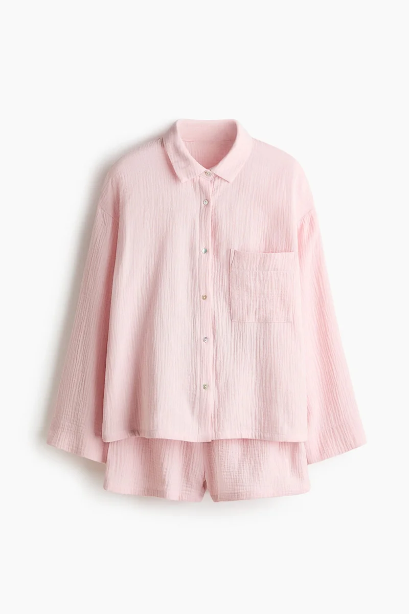 اتش اند ام بيجاما قميص وشورت