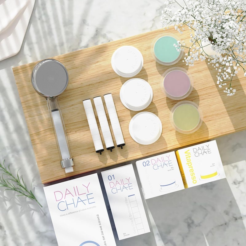 DailyCha-E ACF Filter - Shower Filter with High Density Activated Carbon Fiber - Up to 99.9% Antibacterial Activity - Water Filter for Removal of Heavy Metals, Chemical Byproducts, and Odor - Image 3