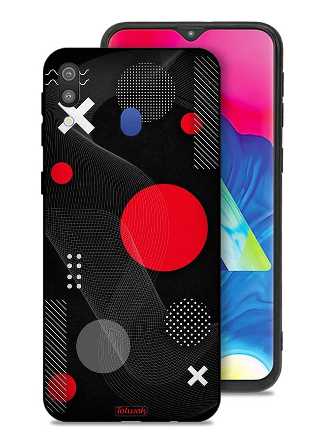 Tolwak Samsung Galaxy M20 Protective Case Cover Round And Cross Shape Pattern - Image 1