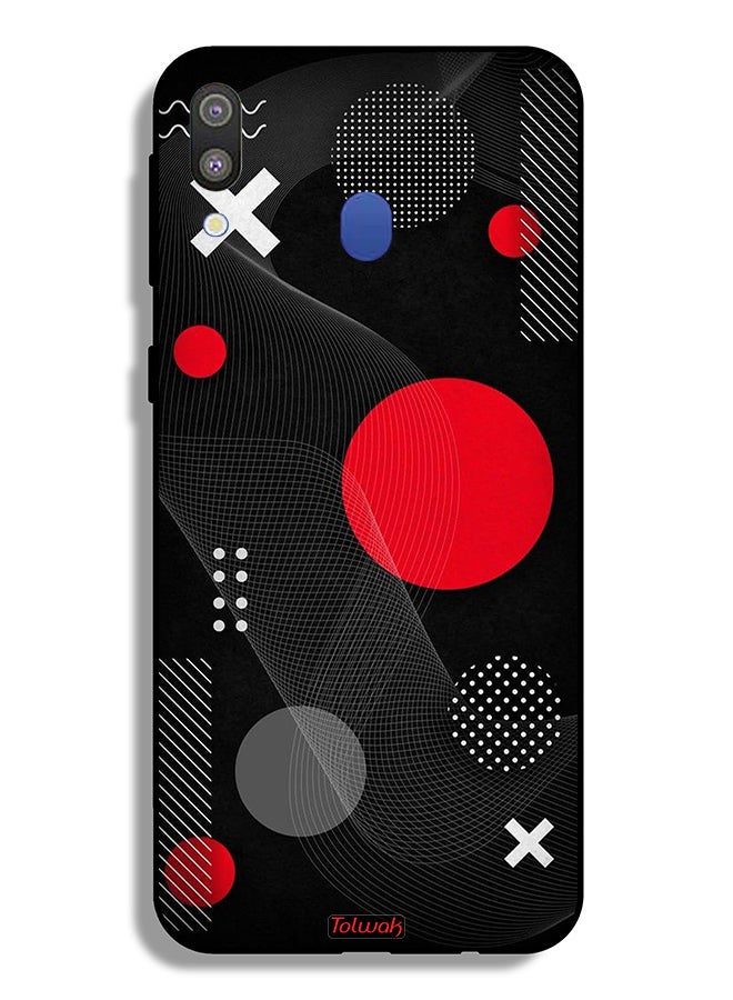 Tolwak Samsung Galaxy M20 Protective Case Cover Round And Cross Shape Pattern - Image 2