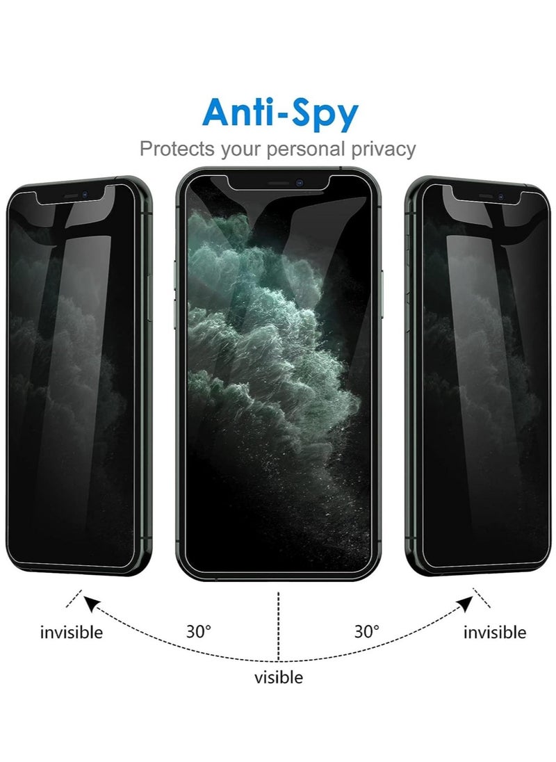 vesus (2 Pack) for iPhone 13 Pro Privacy Tempered Glass Screen Protector Anti-Scratch with Back Camera glass Alignment Frame Bubble Free Scratch Resistant - Image 5