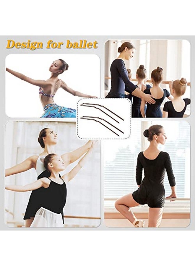 Mtlee 24 Pcs U Shaped Hair Pins Ballet Bobby Pins U Pin Hair Styling Pins Bobby Pins For Updo With Storage Box Metal U Bun Hair Forks For Women Girls Thick Thin Long Curly Hair(Brown 2.5 Inch) - Image 5