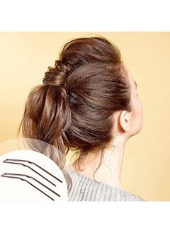 Mtlee 24 Pcs U Shaped Hair Pins Ballet Bobby Pins U Pin Hair Styling Pins Bobby Pins For Updo With Storage Box Metal U Bun Hair Forks For Women Girls Thick Thin Long Curly Hair(Brown 2.5 Inch)  - Image 4