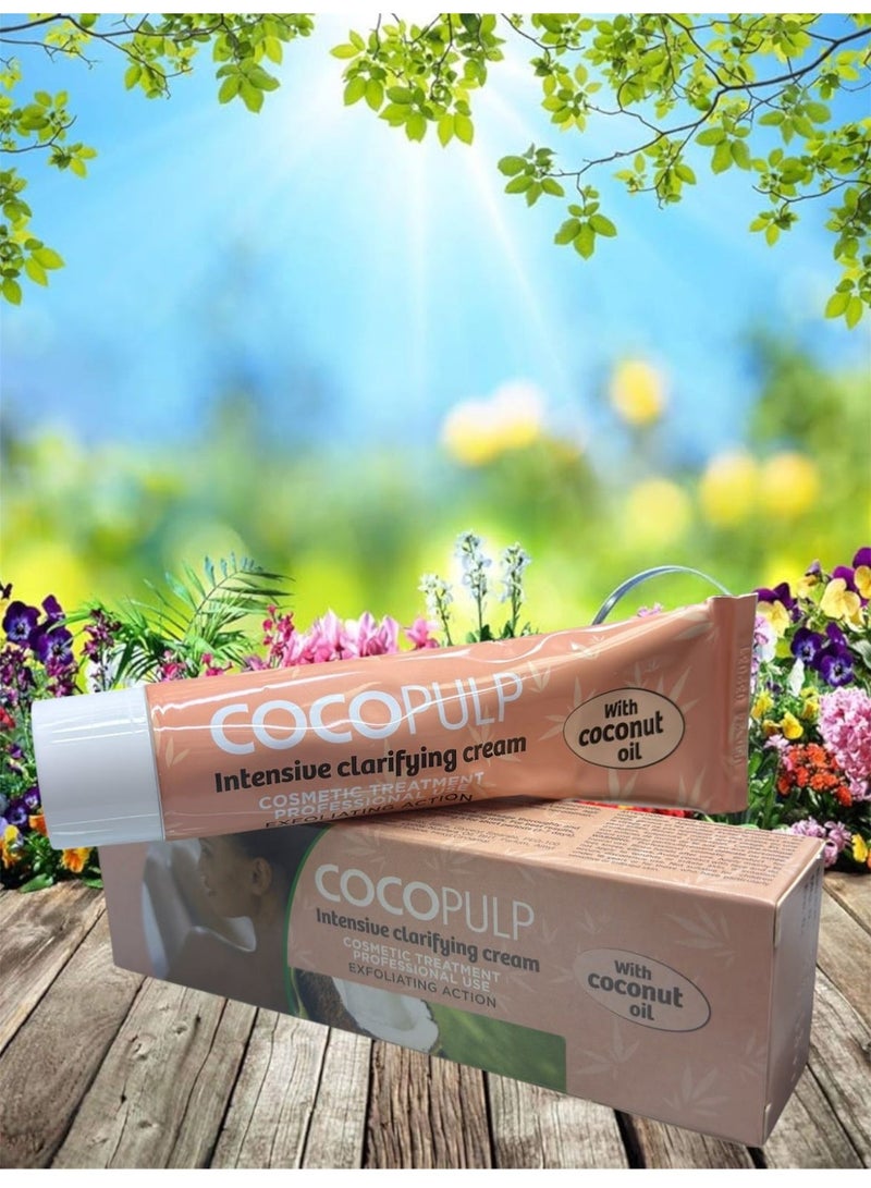 COCOPULP Coco Pulp Intensive Clarifying Cream with Coconut Oil – Hydrating & Brightening Moisturiser 50ml - Image 1