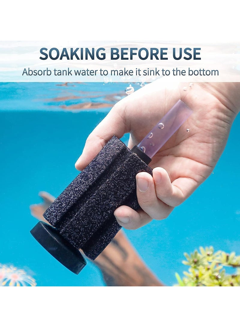 CMGTYYD Aquarium Fish Tank Biochemical Cotton Filter, Nano Bio Sponge Filter, Quiet Betta Fry Shrimp and Small Fish Foam Filter, for Fish Tank Up to 10-20 Gallon, Water Fairy Cotton 3 Pack - Image 5