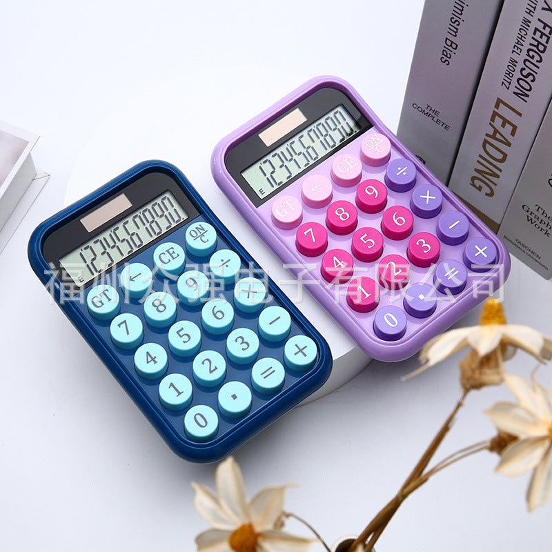 Net Red Calculator Accounting Special Solar Calculator Mechanical Simple Fashion Children'S Office High Value - Image 3