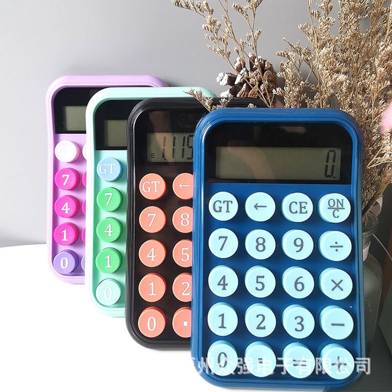 Net Red Calculator Accounting Special Solar Calculator Mechanical Simple Fashion Children'S Office High Value - Image 4