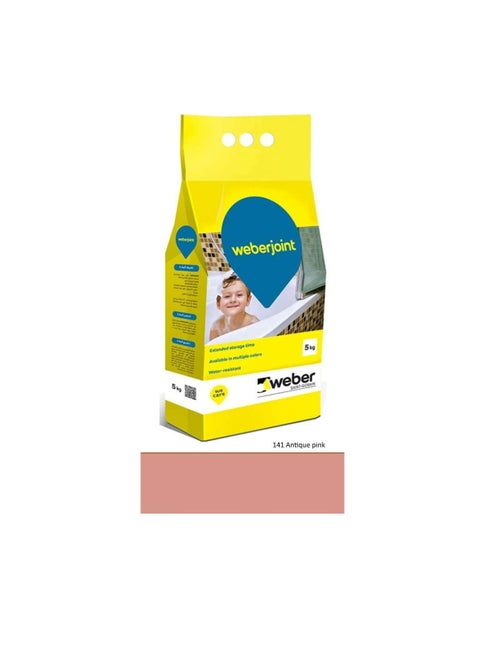 Weber Cement-Based Pre-Mixed Tile Joint Grout-Multi Colors (ANTIQUE PINK)