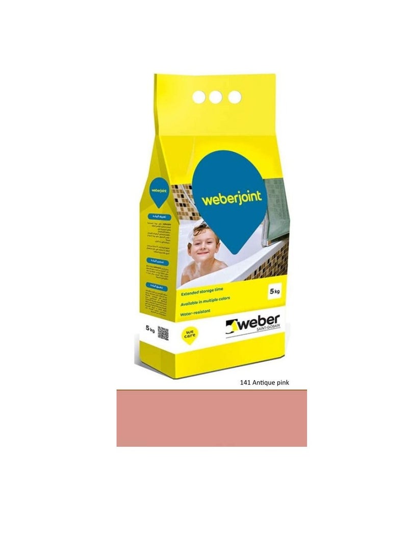 Weber Cement-Based Pre-Mixed Tile Joint Grout-Multi Colors (ANTIQUE PINK)