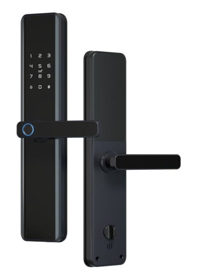 ADMORE - Admore K1-Zigbee Handle Smart Lock, Fingerprint Lock, 6068 Mortise, Keyless Entry Lock, Free APP, IC Card, Anti-peep Code, Work with Alexa, Tuya App, Home,Office,Apartment - Image 1