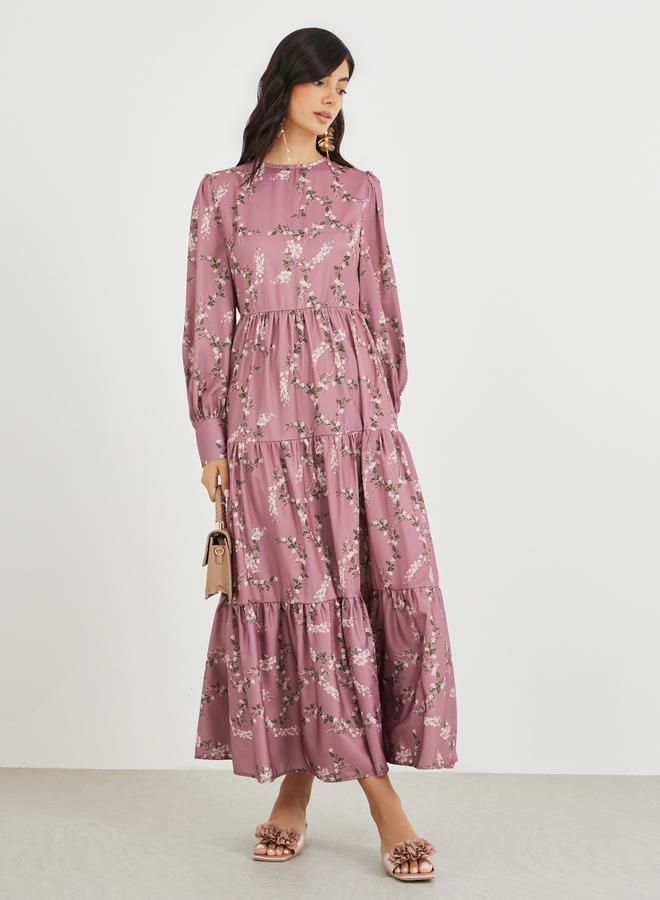 Styli Floral Tiered Dress - Image 1