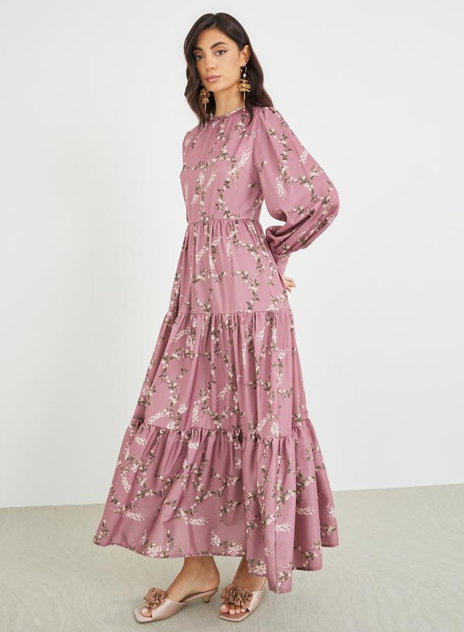 Styli Floral Tiered Dress - Image 2