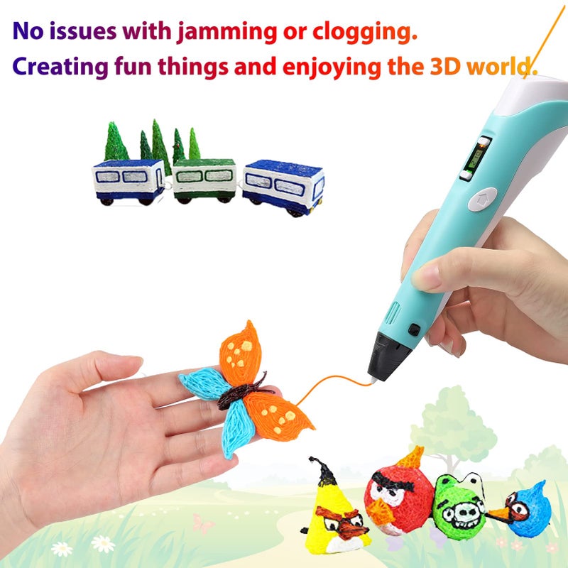 dikale 3D Pen Filament 1.75mm PLA Refills 40 Colors, Each Color 8 Meters(26 Feet), Total Length 320m(1050 Feet), 250 Stencils eBooks, Safe for Kids to Create Stunning 3D Art with 40 Vibrant Colors - Image 5