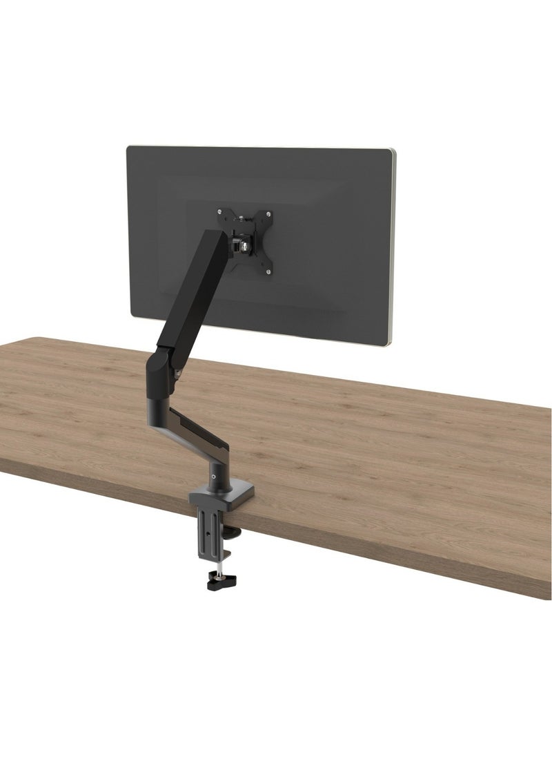 Table Mount mechanical arm bracket, Computer Monitor Desk Mount Stand with Gas Spring, adjustable Height-Assisted Full Motion Single PC Monitor Arm, (black)