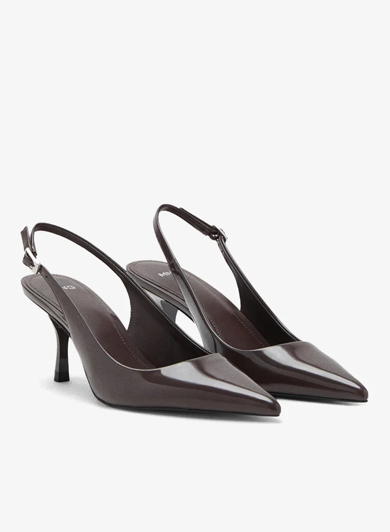 MANGO Patent heeled shoes