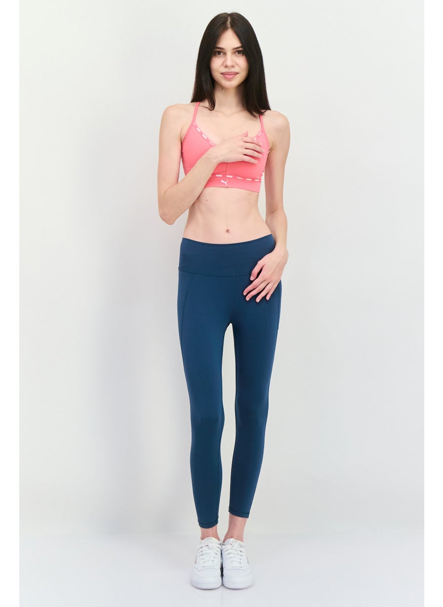 PUMA Women Brand Logo Non Padded Sports Bra, Pink  - Image 4