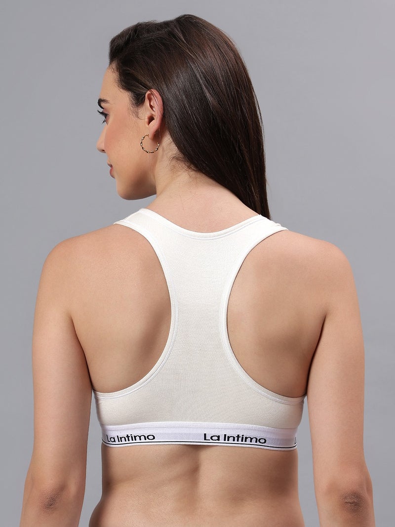 La Intimo Padded Slip On Racerback Bra - Image 2