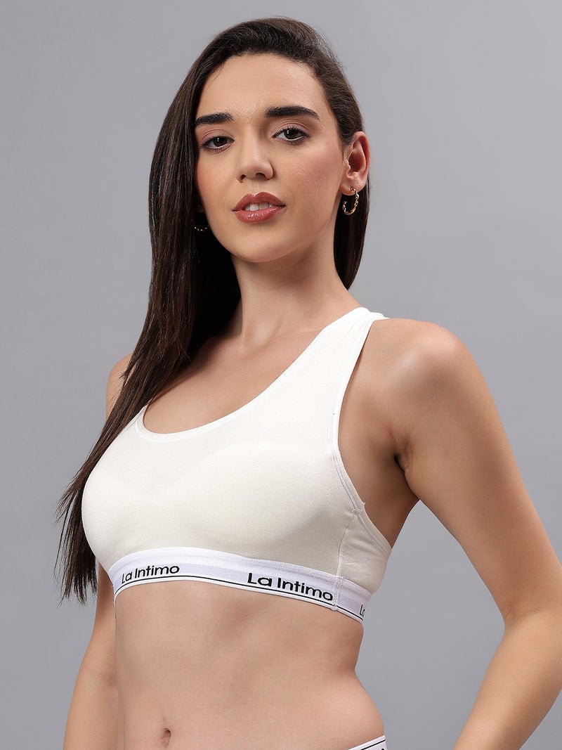 La Intimo Padded Slip On Racerback Bra - Image 3