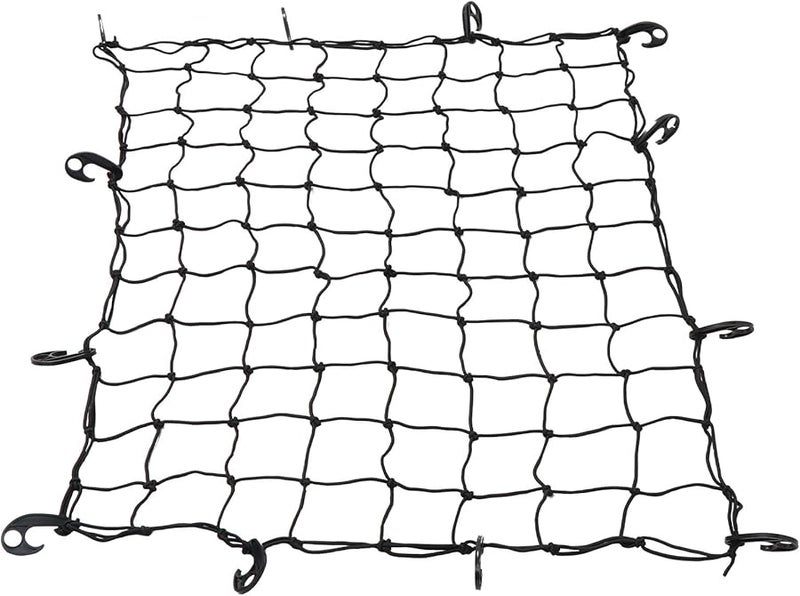 Large 120x90cm Car Roof Cargo Net Sturdy Mesh Luggage Organizer with Bungee Cord Hooks - Image 1