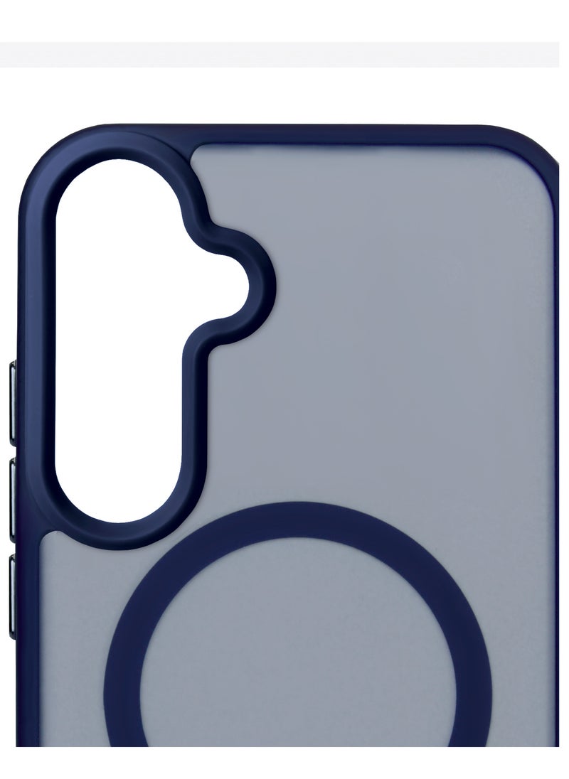 ELLAGECASE - Blue Stylish Case for Samsung Galaxy S23 FE, Solid Camera Protection, Shockproof, Enhanced Protection, Compatible with MagSafe and Wireless Charging - Image 1