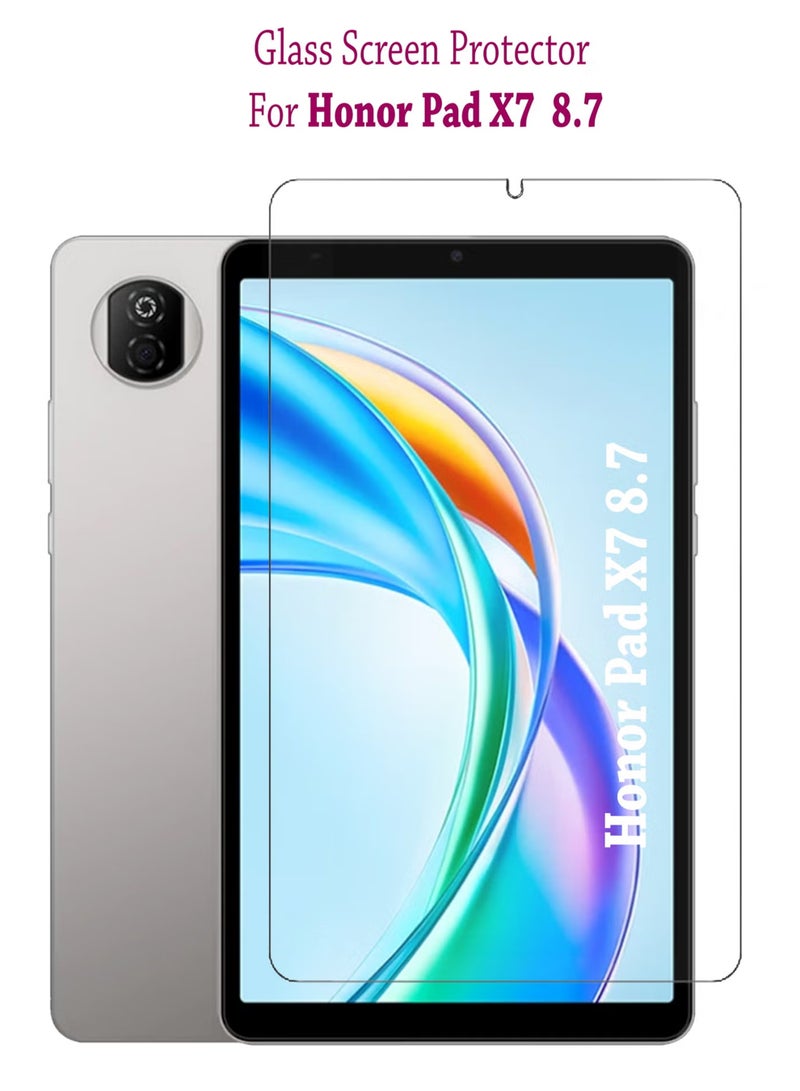 حماية شاشة زجاجية مقاس 8.7 بوصة لجهاز Honor Pad X7، مقاومة للخدوش، خالية من الفقاعات، سهلة التركيب لجهاز Honor Pad X7 مقاس 8.7 بوصة - Image 1