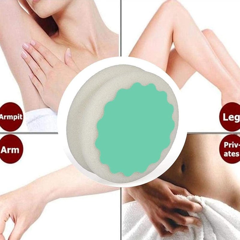 Filfeel Hair Removal Sponge, Painless Polishing Buffing Sponge Hair Removal Pad Depilation Depilatory Skin Care Beauty Tool - Image 3