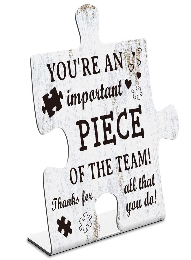 TRCENDE Team Appreciation Thank You Gifts For Coworkers, You’re an Important Piece of My Puzzle, Appreciation Gifts for Employees,Birthday Christmas Gifts for Colleague Metal Puzzle Office Signs xpp236 - Image 1