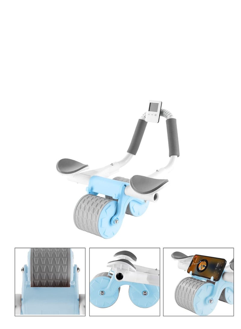 Arabest Automatic Rebound Ab Abdominal Exercise Roller Wheel, with Elbow Support and Timer, Abs Roller Wheel Core Exercise Equipment, for Men Women - Image 2