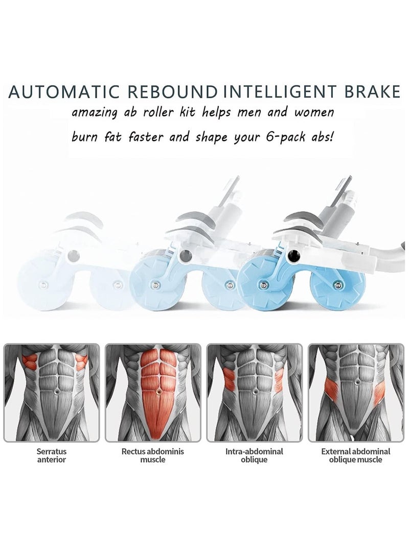 Arabest Automatic Rebound Ab Abdominal Exercise Roller Wheel, with Elbow Support and Timer, Abs Roller Wheel Core Exercise Equipment, for Men Women - Image 4