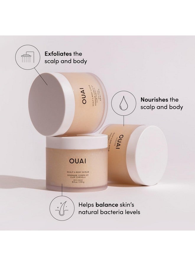 OUAI Scalp & Body Scrub, Melrose Place - Exfoliating Body Scrub with Sugar & Coconut Oil Blend for Smooth, Moisturized Skin - Gentle Scalp Scrub for Removing Product Build Up (8.8 Oz) - Image 2