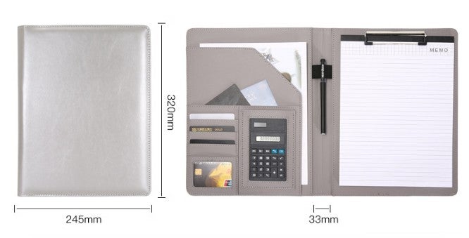 A4 Multi-Function Document Folder with Calculator - Business Manager's Essential - Image 1