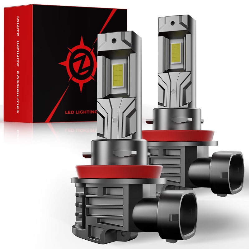 ZONBEAM [2026 Upgrade] H 11 Led Bulbs, [latest & Brightest] 800% Brightness Fog Lights Bulbs Real 1:1 Mini Size Design, 6000k Cool Whiteï¼ŒPack of 2 - Image 1