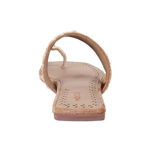 Mochi Women Gold Ethnic Flat Chappal UK/8 EU/41 (35-790) - Image 4