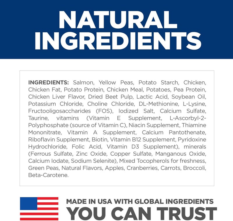 Hills Science Diet Sensitive Stomach  Skin Adult 16 Stomach  Skin Sensitivity Support Dry Cat Food Grain Free Salmon  Yellow Peas 13 lb Bag - Image 5