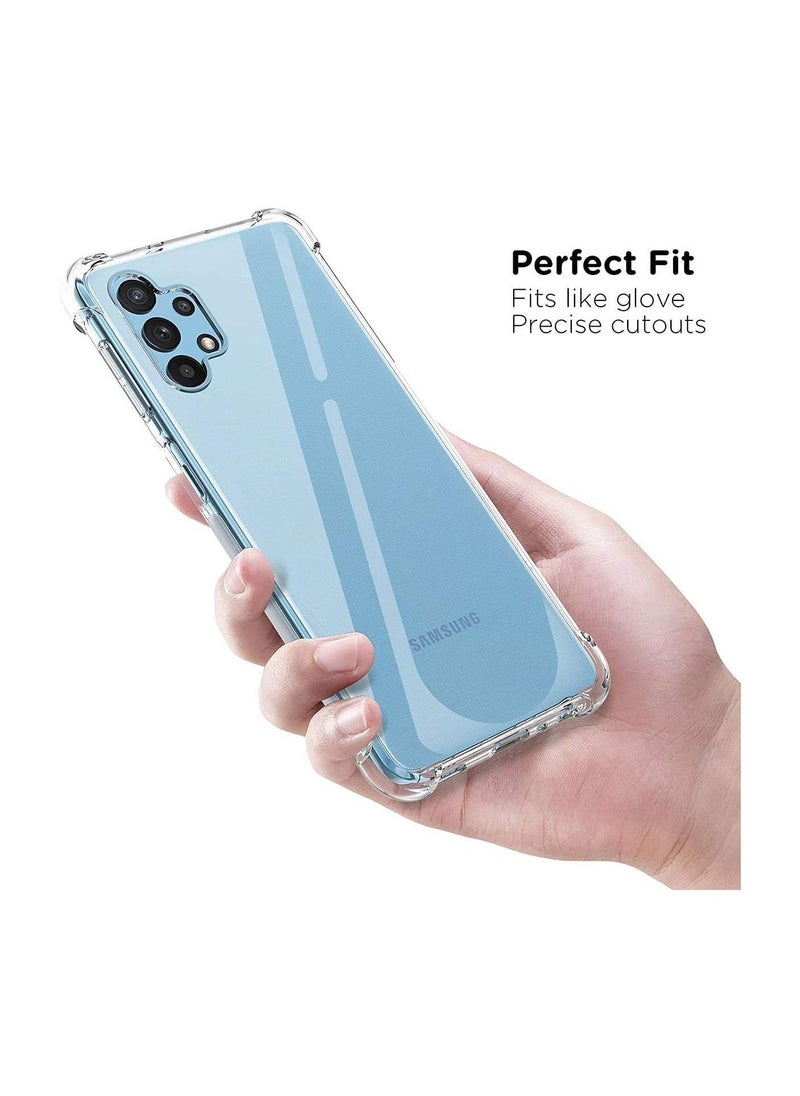 Raxoom Samsung Galaxy A32 5G Case Cover Protective Shock Absorption Bumper soft Transparent Case (Clear) - Image 2