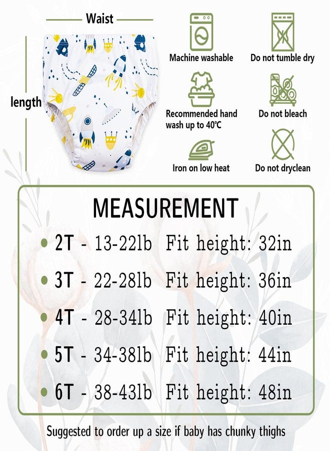 Max Shape Cotton Training Pants for Baby and Toddler Boys,Toddler Boys Potty Training Underwear 5 Pack Green 5T - Image 3