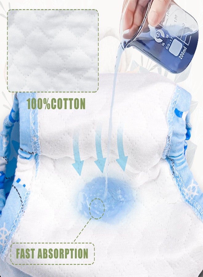 Max Shape Cotton Training Pants for Baby and Toddler Boys,Toddler Boys Potty Training Underwear 5 Pack Green 5T - Image 2