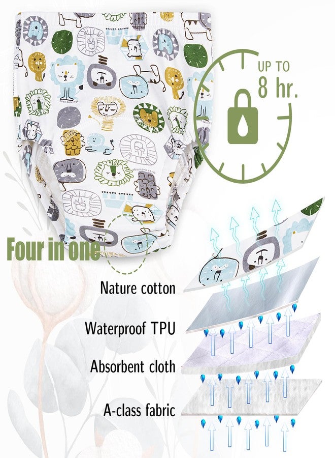 Max Shape Cotton Training Pants for Baby and Toddler Boys,Toddler Boys Potty Training Underwear 5 Pack Green 5T - Image 4