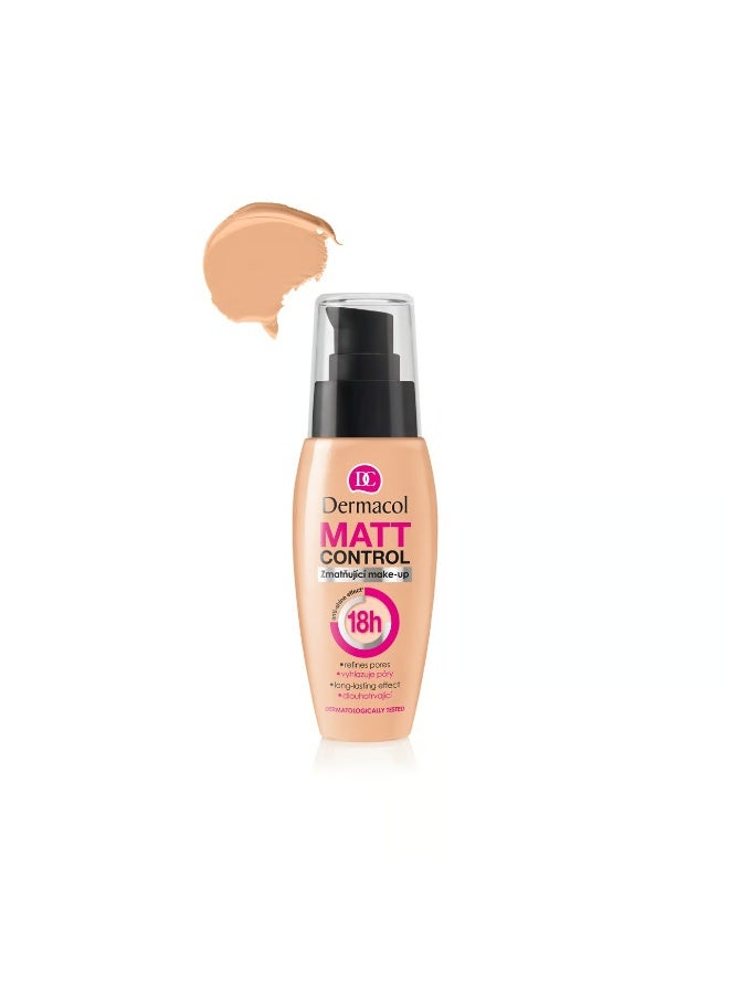Dermacol Matt Control Mattifying Foundation 1.0 30ml - Image 1