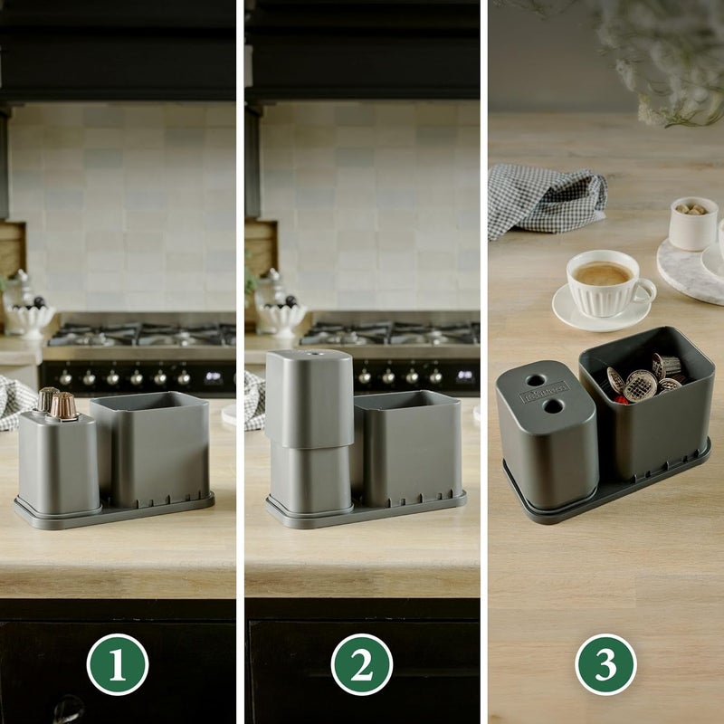 Dualit EcoPress™ Duo Max Aluminium Coffee Capsule Recycling Tool - Compatible with Nespresso® & Dualit Capsules - Image 3