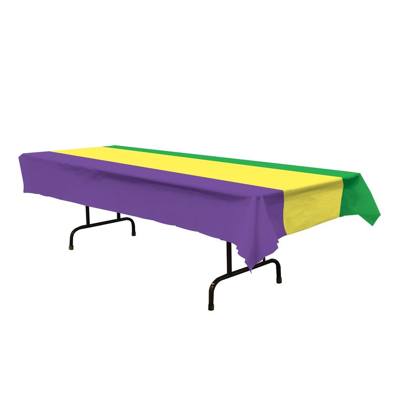 Beistle Mardi Gras Plastic Tablecover
