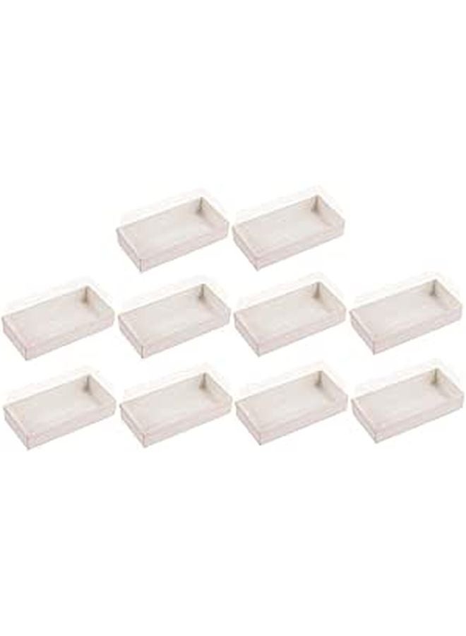 Wooden Sandwich Cases With Lids 10pcs Disposable 180x90mm Bakery Food Storage Containers - Image 1