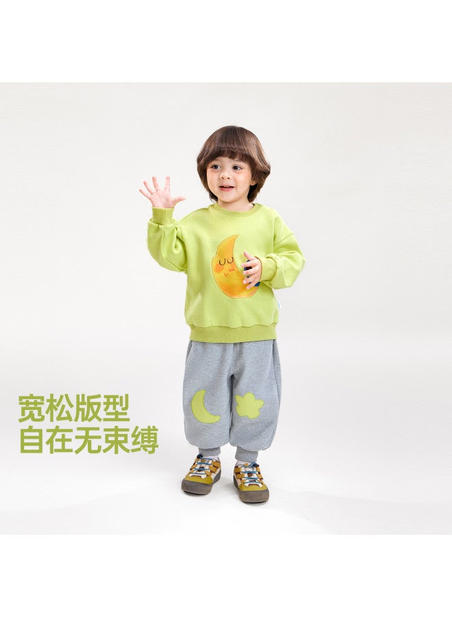 Boys' Sweatshirt Set Children's Casual Warm Pullover Baby Spring And Autumn Loose Sportswear Stylish Girls' - Image 3