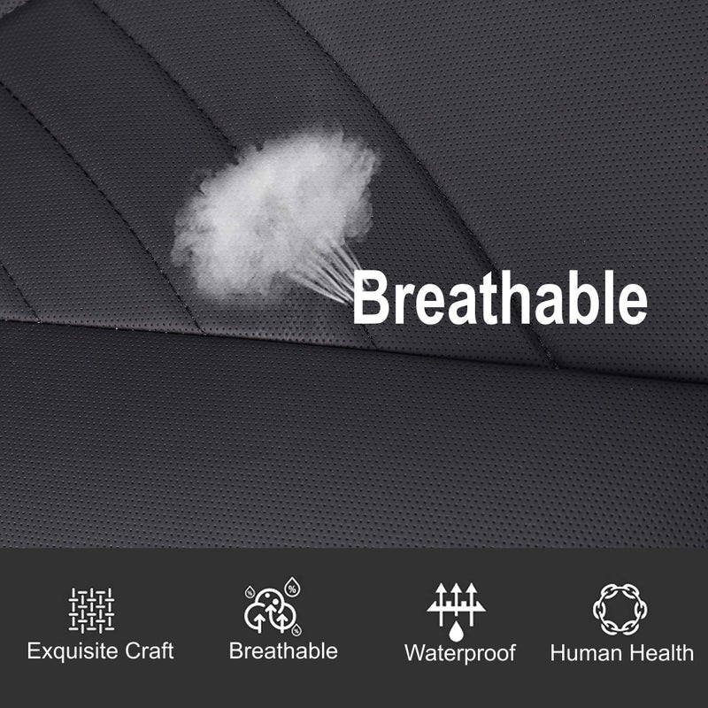 kingphenix Car Seat Cover: Easy to Install, Fits Most Cars, Vans, Trucks, and SUVs â€“ Black - Image 3