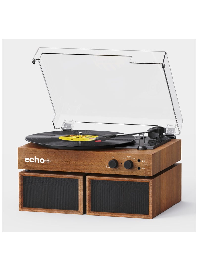 echo AUDIO Frankie Bluetooth Record Player with External Speakers  - Image 2