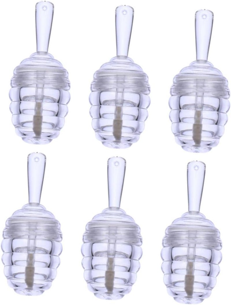 Mikinona 6pcs Mini Beehive Lip Gloss Tube Lip Balm Container Reusable and Washable Lipstick Holder for Diy Cosmetics for Travel and Crafting - Image 1