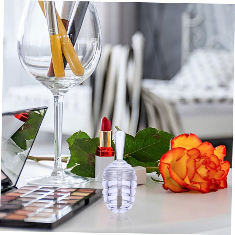 Mikinona 6pcs Mini Beehive Lip Gloss Tube Lip Balm Container Reusable and Washable Lipstick Holder for Diy Cosmetics for Travel and Crafting - Image 4