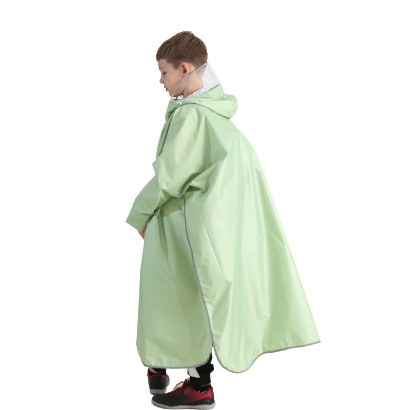 2023 New Primary School Children Adult Parent-Child Raincoat Electric Battery Car Long Full Body Riding Anti-Rainstorm - Image 4