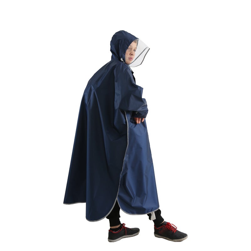 2023 New Primary School Children Adult Parent-Child Raincoat Electric Battery Car Long Full Body Riding Anti-Rainstorm - Image 3