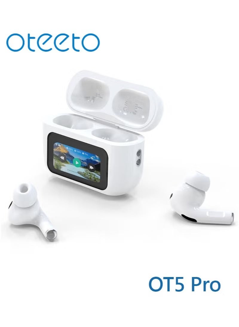Oteeto OT5 Pro Wireless Earbuds With Smart Display, Hi-Fi Sound Quality and Noise Cancellation Designed For iPhones and iPads - Image 5